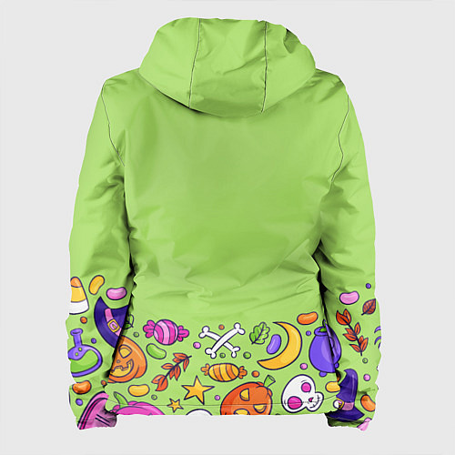 Женская куртка Halloween art / 3D-Черный – фото 2