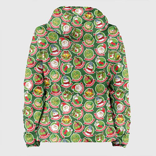Женская куртка Новогодние Персонажи / 3D-Черный – фото 2