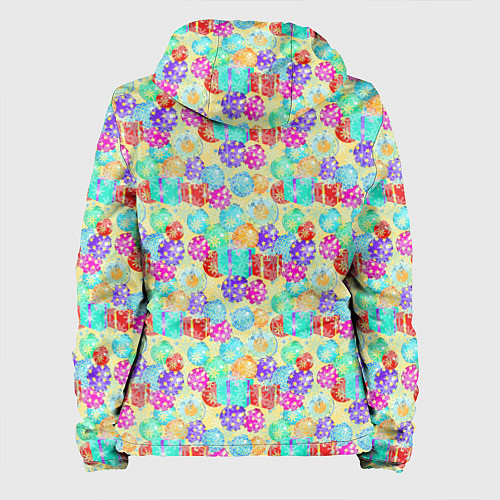 Женская куртка Новогодние Игрушки и Подарки / 3D-Черный – фото 2