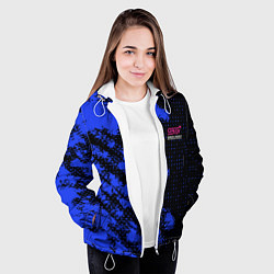 Куртка с капюшоном женская SUBARU STI СУБАРИСТ, цвет: 3D-белый — фото 2