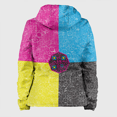 Женская куртка Октагон на фоне АПВ 4 1 14 / 3D-Черный – фото 2