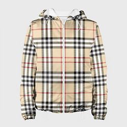 Женская куртка Клетчатый принт в стиле Burberry