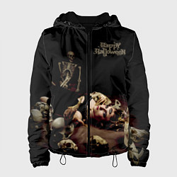 Куртка с капюшоном женская Ведьма с третьим глазом, цвет: 3D-черный