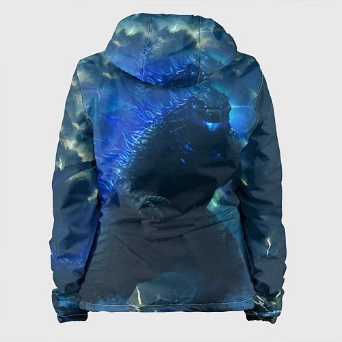 Женская куртка ГОДЗИЛЛА В МОРЕ / 3D-Черный – фото 2
