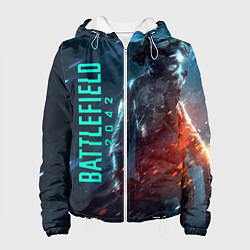 Куртка с капюшоном женская BATTLEFIELD 2042 SOLDIER WARS, цвет: 3D-белый