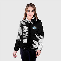 Куртка с капюшоном женская BMW GRUNGE БМВ ГРАНЖ, цвет: 3D-белый — фото 2
