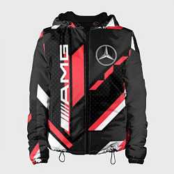 Женская куртка MERCEDES-BENZ AMG GEOMETRY STRIPES RED
