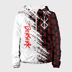 Куртка с капюшоном женская Berserk Anime, цвет: 3D-белый
