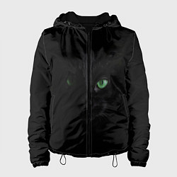 Куртка с капюшоном женская Хочу быть кошкой, цвет: 3D-черный