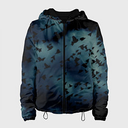 Куртка с капюшоном женская Flock of birds, цвет: 3D-черный