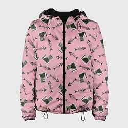 Куртка с капюшоном женская Фамильяр, цвет: 3D-черный