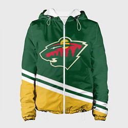 Куртка с капюшоном женская Minnesota Wild NHL, цвет: 3D-белый