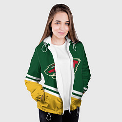Куртка с капюшоном женская Minnesota Wild NHL, цвет: 3D-белый — фото 2