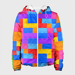Куртка с капюшоном женская Лего-го, цвет: 3D-белый