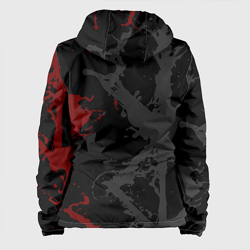 Женская куртка БЕРСЕРК КЛЕЙМО ГАТСА ЛОГО ИЕРОГЛИФЫ / 3D-Черный – фото 2