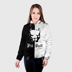 Куртка с капюшоном женская Pit Bull боец, цвет: 3D-белый — фото 2