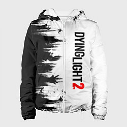 Куртка с капюшоном женская DYING LIGHT 2 GOOD NIGHT AND GOOD LUCK, цвет: 3D-белый