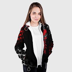 Куртка с капюшоном женская TOKYO REVENGERS RED STYLE TEAM, цвет: 3D-белый — фото 2