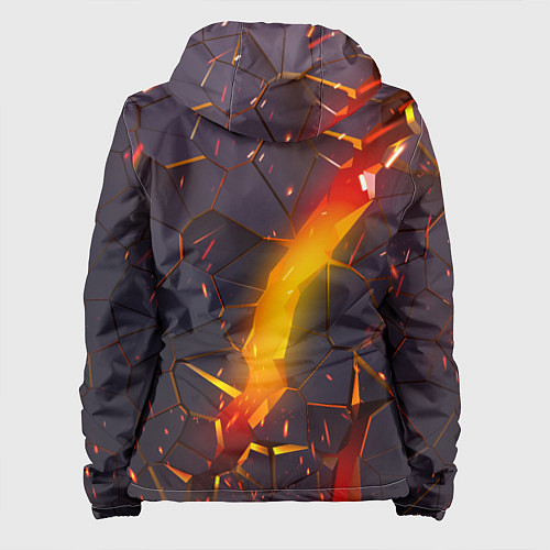Женская куртка ТРЕХМЕРНЫЕ ИСКРЫ 3D ПЛИТЫ 3D ИСКРЫ / 3D-Черный – фото 2