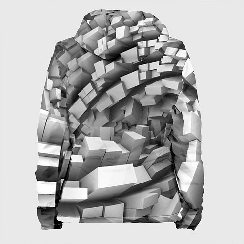 Женская куртка Геометрическая объёмная абстракция / 3D-Черный – фото 2