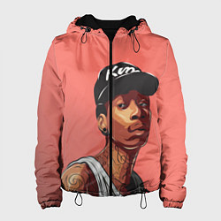 Куртка с капюшоном женская Wiz Khalifa Art, цвет: 3D-черный