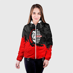 Куртка с капюшоном женская La Casa de Papel Professor, цвет: 3D-белый — фото 2