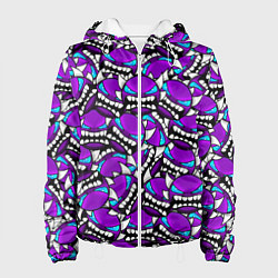 Женская куртка Geometry Dash: Violet Pattern