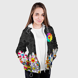 Куртка с капюшоном женская MURAKAMI МУРАКАМИ ПОТЕКИ, цвет: 3D-белый — фото 2