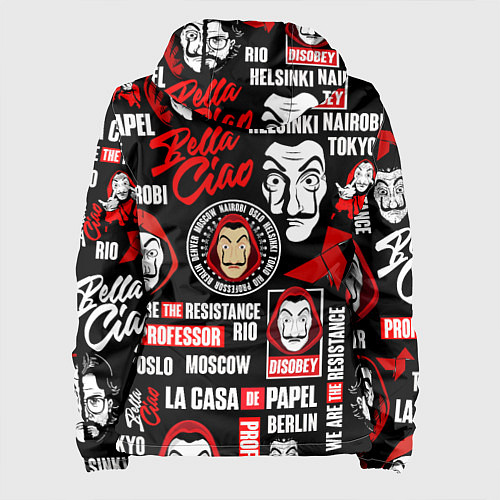 Женская куртка БУМАЖНЫЙ ДОМ ЛОГОБОМБИНГ LA CASA DE PAPEL / 3D-Черный – фото 2