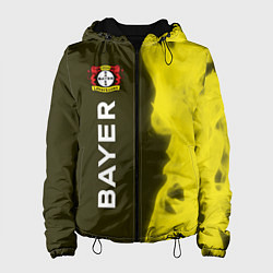 Куртка с капюшоном женская БАЙЕР - Огонь Вертикально, цвет: 3D-черный