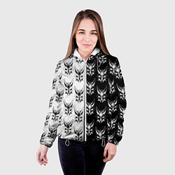 Куртка с капюшоном женская GENSHIN IMPACT XIAO MASK ГЕНШИН ИМПАКТ СЯО МАСКА, цвет: 3D-белый — фото 2