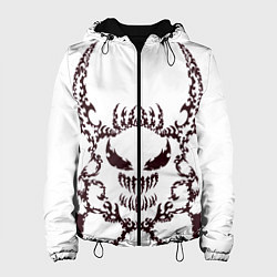 Куртка с капюшоном женская Веном рога, цвет: 3D-черный