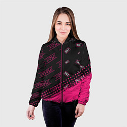 Куртка с капюшоном женская SQUID GAME - 067 Краска Паттерны, цвет: 3D-черный — фото 2