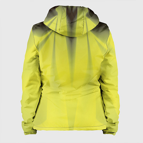 Женская куртка Орхидея в желтом Абстракция Дополнение 541-1 / 3D-Черный – фото 2