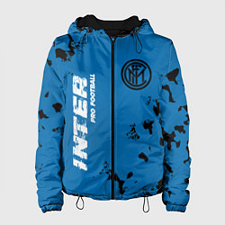 Куртка с капюшоном женская ИНТЕР Inter Pro Football - Камуфляж, цвет: 3D-черный