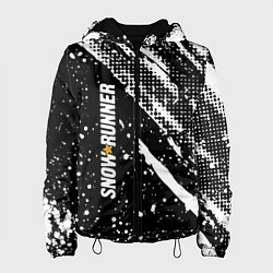 Куртка с капюшоном женская SnowRunner Logo, цвет: 3D-черный