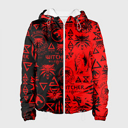 Женская куртка THE WITCHER LOGOBOMBING BLACK RED