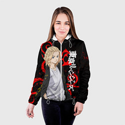 Куртка с капюшоном женская МАЙКИ И ТАТУ ДРАКЕНА RED, цвет: 3D-белый — фото 2