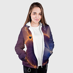 Куртка с капюшоном женская Black Hole Tribute design, цвет: 3D-белый — фото 2