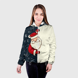 Куртка с капюшоном женская Привет Дед Мороз, цвет: 3D-белый — фото 2