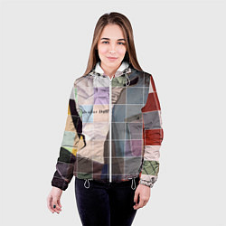 Куртка с капюшоном женская Сальвадор дали Арлекин, цвет: 3D-белый — фото 2