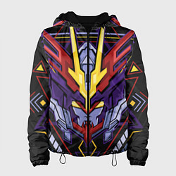 Куртка с капюшоном женская Везде роботы, цвет: 3D-черный