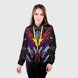 Куртка с капюшоном женская Везде роботы, цвет: 3D-черный — фото 2