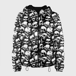 Куртка с капюшоном женская Screaming skulls, цвет: 3D-черный