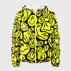 Куртка с капюшоном женская The Смайлики, цвет: 3D-белый