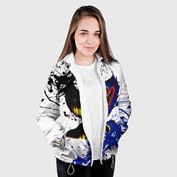 Куртка с капюшоном женская BENDY AND THE INK MACHINE POPPY PLAYTIME, цвет: 3D-белый — фото 2