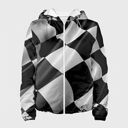 Куртка с капюшоном женская Финишfinish, цвет: 3D-белый