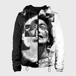 Куртка с капюшоном женская Salvador Dali - Сальвадор Дали, цвет: 3D-черный