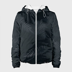 Куртка с капюшоном женская Влажный Папоротник, цвет: 3D-белый