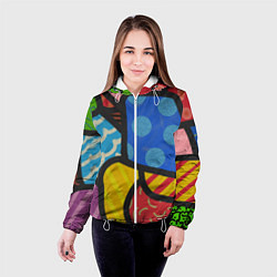 Куртка с капюшоном женская В стиле ромеро бритто, цвет: 3D-белый — фото 2